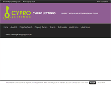 Tablet Screenshot of cyprolettings.com